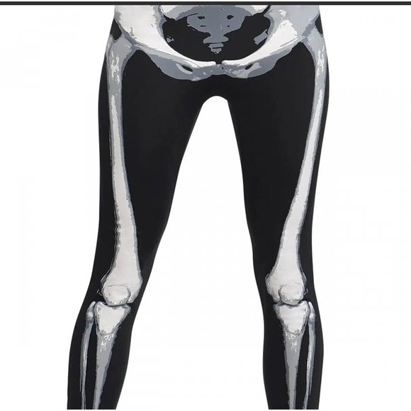 Skeleton Costume Adult Female Bodysuit Halloween Fancy Dress Plus 18-20 - Picture 3 of 7